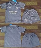 2024-2025 Real Madrid club gray kid soccer jerseys second away