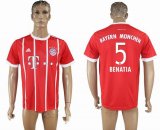 2017-2018 Bayern Munich Thailand version #5 BENATIA red soccer uniforms home