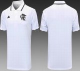 2023-2024 Flamenco club white polo soccer shirts C996