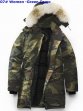 Women Canada Goose Down Chilliwack Bomber Hooded Warm Coat Fur Windbreaker parka 07-green camo