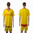 2015-2016 Wales team yellow soccer jersey away