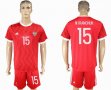 2016-2017 Russia MIRANCHUK #15 Confederations Cup red soccer jersey home