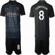 2020-2021 Manchester City #8 GUNDOGAN black soccer jersey away