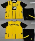 2024-2025 Dortmund club yellow black soccer jerseys home