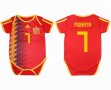 2018 World cup Espana #7 MORATA red soccer baby clothes home