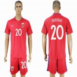 2016-2017 Norway team BERISHA #20 red soccer jerseys home