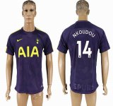 2017-2018 Tottenham Hotspur Thailand version #14 NKOUDOU blue soccer jersey away