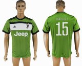 2017-23018 Juventus club #15 BAAZAGLI thailand version green soccer jerseys away