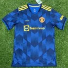 2021-2022 Manchester United club thailand version blue soccer jersey