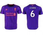 2018-2019 Liverpool Thailand version #6 LOVREN purple soccer jerseys away