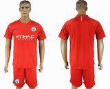 2017-2018 Manchester city red goalkeeper soccer jersey