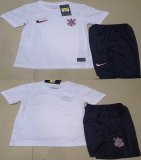 2023-2024 Corinthians Club thailand version white black kids soccer jerseys