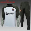 2023-2024 Barcelona club light gray kid soccer uniforms with long shorts E703#