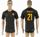 2017-2018 Rome Thailand version #21 MARIO RUI black soccer jersey away