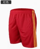 blank red soccer shorts white