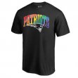 Professional customized New England Patriots T-Shirts black