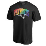 Professional customized New England Patriots T-Shirts black