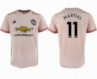 2018-2019 Manchester United Club #11 MARTIAL thailand version pink soccer jersey