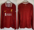 2024-2025 Liverpool club thailand version red long sleeves soccer jerseys home