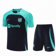 2023 Barcelona club dark blue green Training soccer jerseys