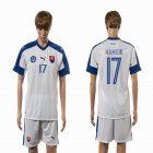 2015-2016 Slovakia team HAMSIK #17 soccer jersey white home