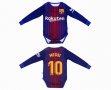 2017-2018 Barcelona #10 MESSI blue long sleeve baby clothes