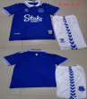 2023-2024 Everton club blue white kid soccer jerseys home