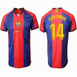 2019-2020 Barcelona thailand version #14 COUTINHO red blue soccer jersey home