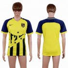 2017-2018 Atletico Madrid club thailand version yellow soccer jerseys away