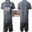 2022-2023 Real Madrid club black soccer jersey away with Champions League patch