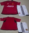 2023-2024 Manchester United club red white Youth soccer jerseys home