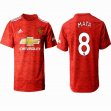 2020-2021 Manchester United club Thailand version #8 MATA red white soccer jersey home