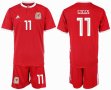 2018-2019 Welsh team #11 GIGGS red soccer jersey home