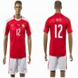 2015-2016 Switzerland national team HITZ #12 jerseys red home