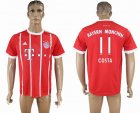 2017-2018 Bayern Munich Thailand version #11 COSTA red soccer uniforms home