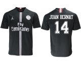 2018-2019 Paris saint germain Jordan #14 JUAN BERNAT thailand version black soccer jersey away