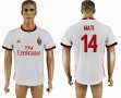 2017-2018 AC Milan #14 MATI thailand version white soccer jersey away