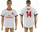 2017-2018 AC Milan #14 MATI thailand version white soccer jersey away