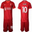 2021-2022 Liverpool club #10 MANE red soccer jerseys home-HQ