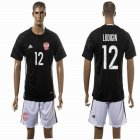 2016 Russia team LODIGIN #12 goalkeeper soccer jersey black