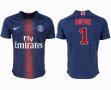 2018-2019 Paris saint germain Thailand version #1 BUFFON blue soccer jersey home