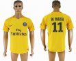 2017-2018 Juventus FC #11 DI MARIA thailand version Yellow soccer jersey away