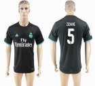 2017-2018 Real Madrid thailand version #5 ZIDANE black soccer jersey away