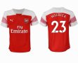 2018-2019 Arsenal thailand version #23 WELBECK white red soccer jersey home