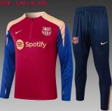 2024-2025 Barcelona club red blue Long Trousers B898