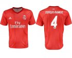 2018-2019 Real Madrid second thailand version #4 SERGIO RAMOS red soccer jerseys away