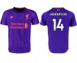 2018-2019 Liverpool Thailand version #14 HENDERSON purple soccer jerseys away