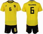 2018 World cup Belgium #6 TIELEMANS yellow soccer jersey away