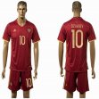 2016 Russia national team DZAGOEV #10 red soccer jersey home