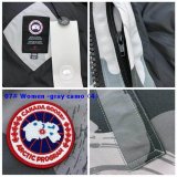 Women Canada Goose Down Chilliwack Bomber Hooded Warm Coat Fur Windbreaker parka 07-gray camo 05